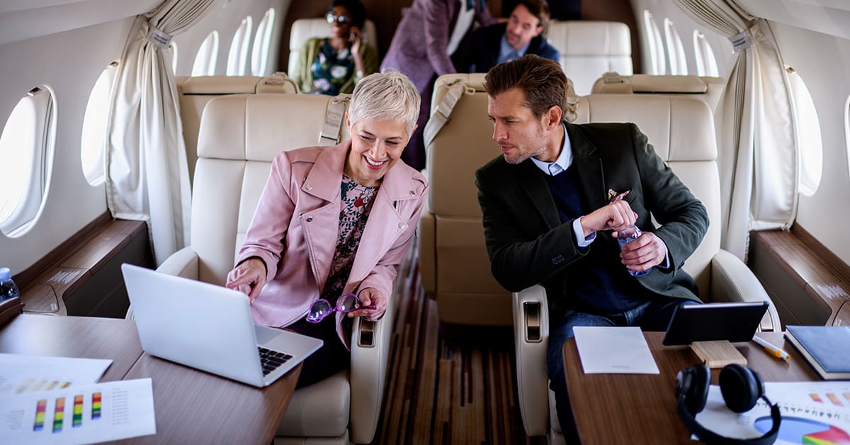 Corporate Executives Fly Private  In The UAE